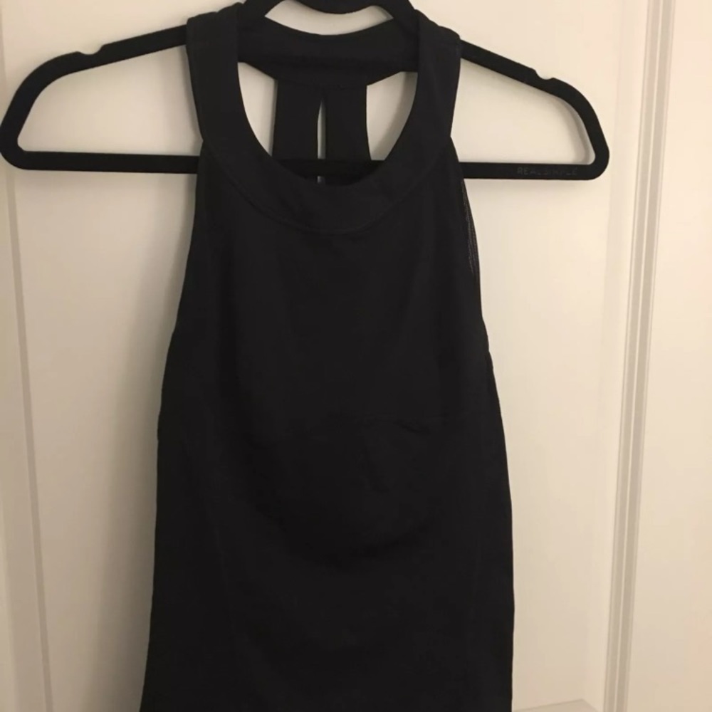 Lululemon Black Open-Back Fitness Tank